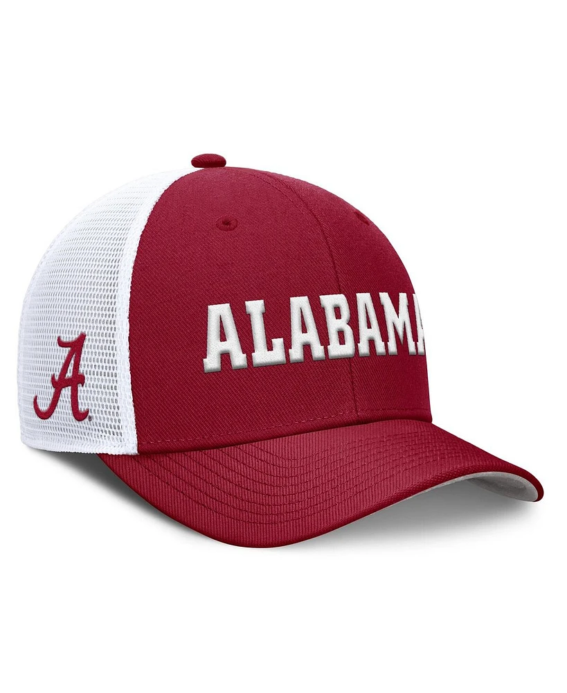 Nike Men's Crimson Alabama Crimson Tide 2025 Dugout Coaches Rise Performance Trucker Adjustable Hat