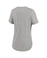 Nike Women's Heather Gray Minnesota Twins Script Tri-Blend T-Shirt