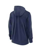 Nike Men's Navy Atlanta Braves Knockout Script Full-Zip Hoodie