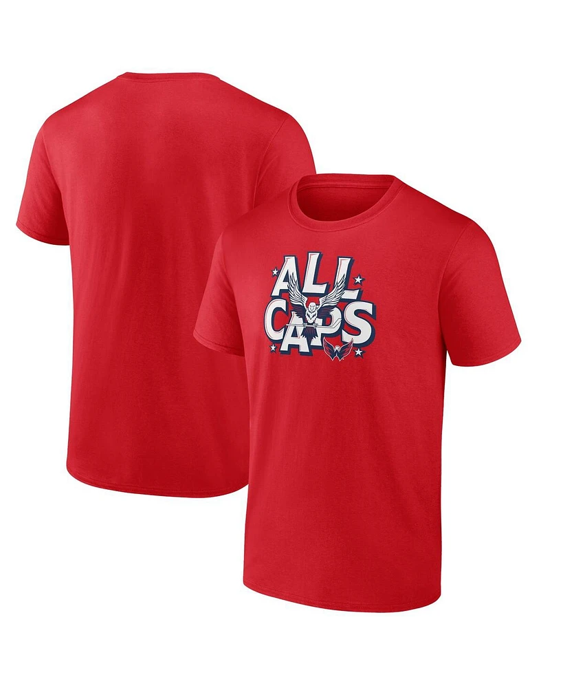 Fanatics Men's Red Washington Capitals Local Domain T-Shirt