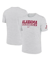 Nike Men's Ash Alabama Crimson Tide Velocity Baseball Wordmark Stack Performance T-Shirt