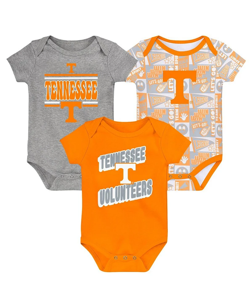 Outerstuff Newborn Tennessee Orange Volunteers Sunday Comics Bodysuit Set 3-Pack