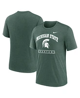 Nike Men's Green Michigan State Spartans Arch Over Logo Tri-Blend T-Shirt