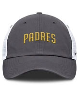 Nike Men's Gray San Diego Padres Wordmark Club Adjustable Trucker Hat