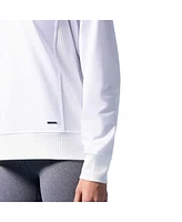 Msx by Michael Strahan Women's White Washington Capitals Millie Raglan Pullover Sweatshirt