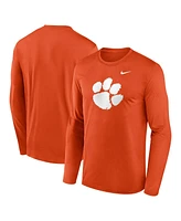 Nike Men's Orange Clemson Tigers Primetime Primary Legend Long Sleeve T-Shirt