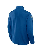 Fanatics Men's Blue Winnipeg Jets Authentic Pro Rink Quarter-Zip Jacket
