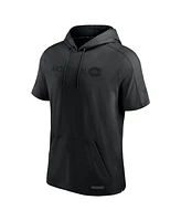Fanatics Men's Black Montreal Canadiens Authentic Pro Road Performance Short Sleeve Pullover Hoodie