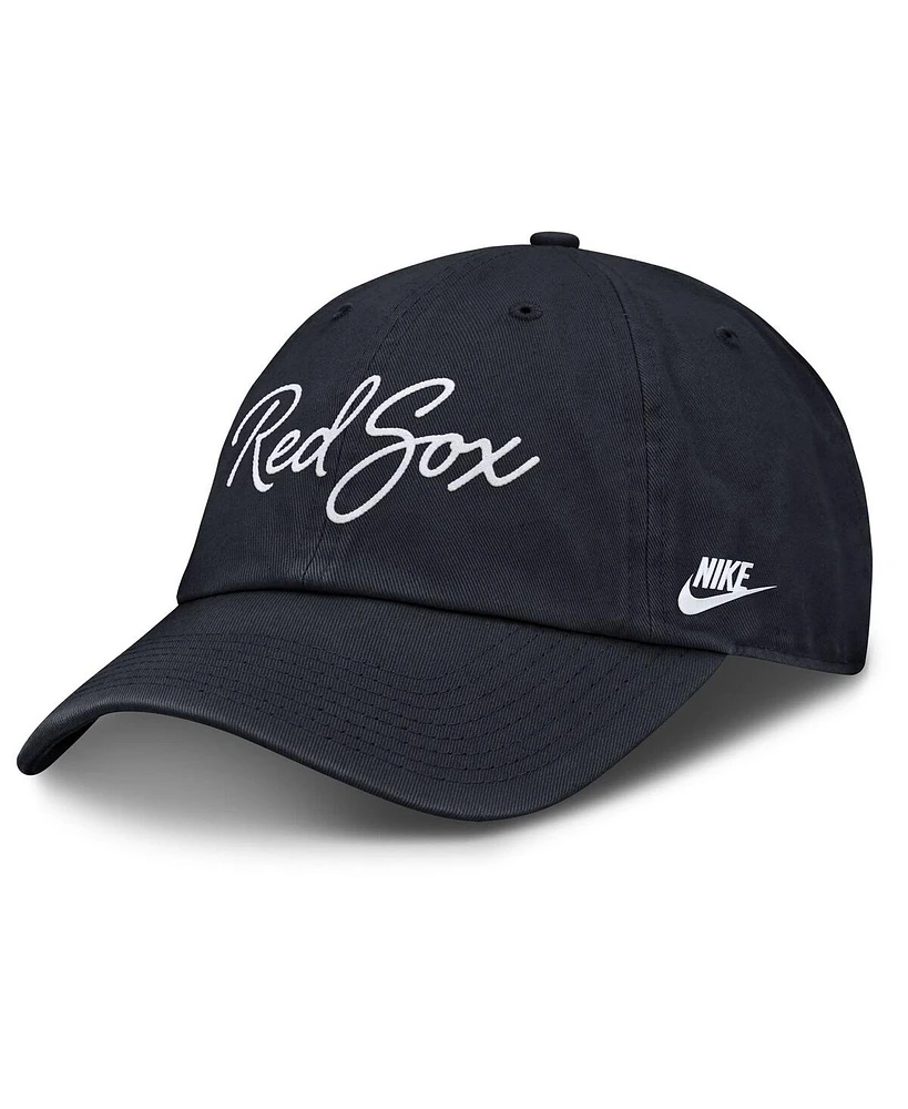 Nike Women's Navy Boston Red Sox Cooperstown Club Script Adjustable Hat