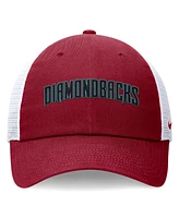 Nike Men's Red Arizona Diamondbacks Wordmark Adjustable Trucker Hat