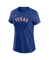 Nike Women's Corey Seager Royal Texas Rangers Fuse Name Number T-Shirt