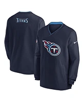Nike Men's Navy Tennessee Titans 2023/24 Sideline Repel V-neck Long Sleeve Pullover Windshirt