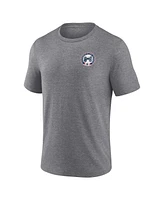 Fanatics Men's Heather Gray Columbus Blue Jackets Winger Tri-Blend T-Shirt