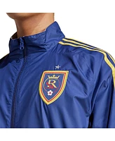 Adidas Men's Blue/White Real Salt Lake 2025 Anthem Reversible Full-Zip Jacket