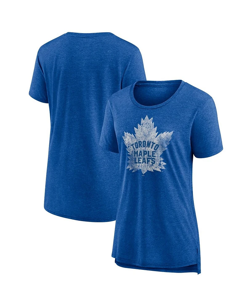 Fanatics Women's Heather Blue Toronto Maple Leaves Special Edition 2.0 Modern T-Shirt