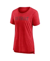 Fanatics Women's Heather Red Detroit Wings Special Edition 2.0 Modern T-Shirt