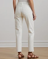Lauren Ralph Women's Embroidered Relaxed Tapered Jeans