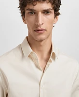 Mango Men's Slim-Fit Cotton Dress Shirt
