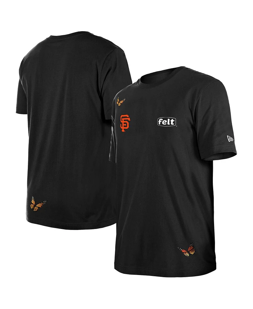 New Era x Felt Men's Black San Francisco Giants T-Shirt