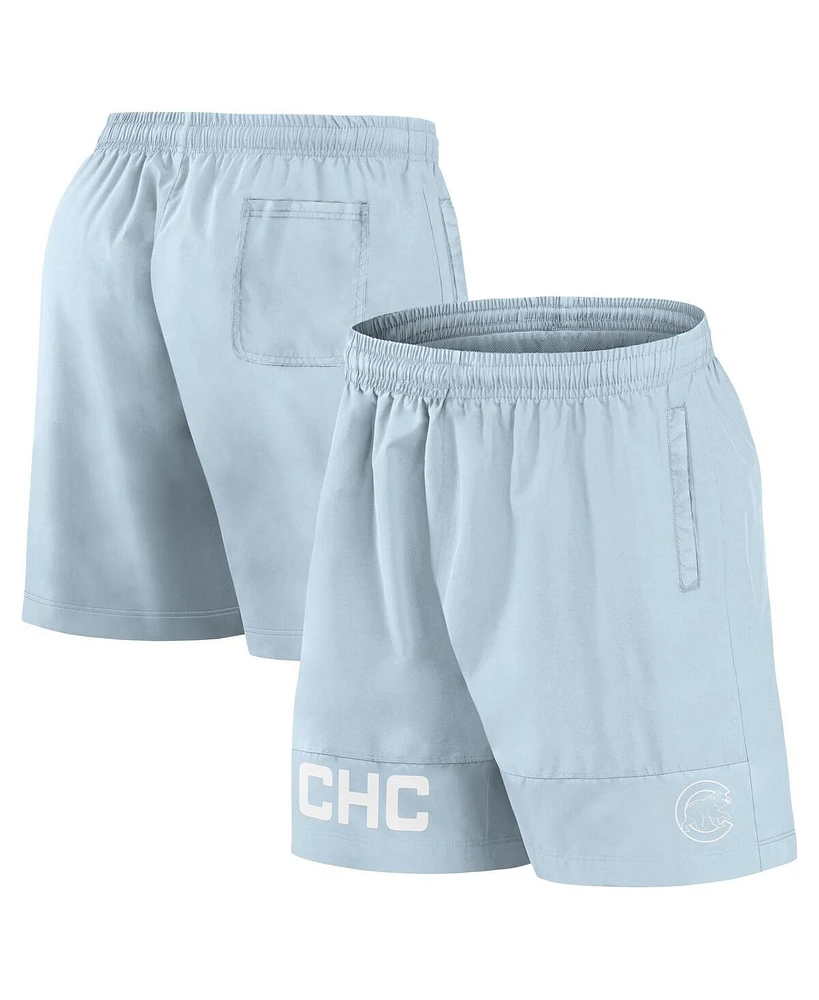 Fanatics Men's Light Blue Chicago Cubs Elements Swim Shorts