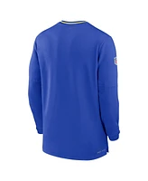 Nike Men's Royal Los Angeles Rams Coach Half-Zip Sweatshirt