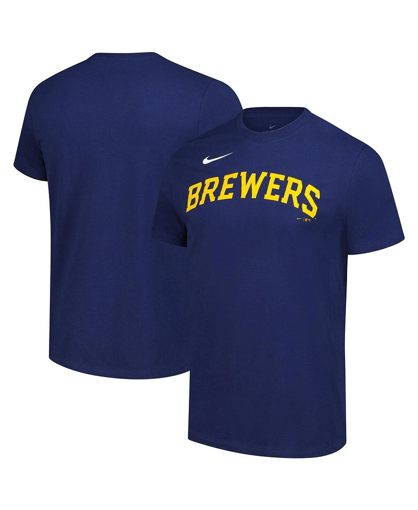 Nike Men's Navy Milwaukee Brewers Sundown T-Shirt
