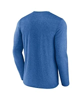 Fanatics Men's Heather Royal Buffalo Bills Fundamentals Long Sleeve T-Shirt
