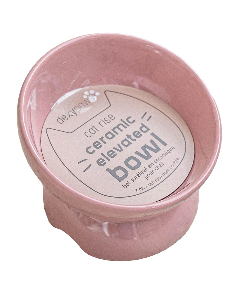 Elevated Cat Bowl: Ash Blush