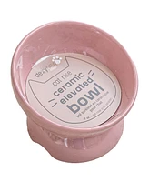 Elevated Cat Bowl: Ash Blush