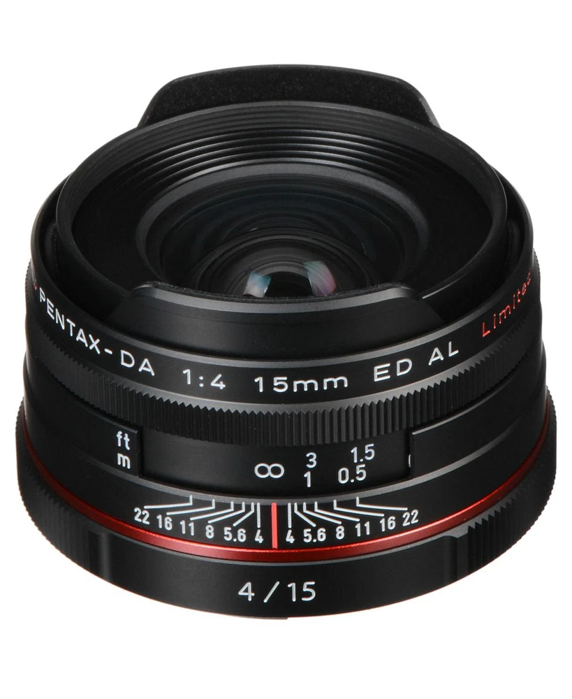 Pentax Smcp-da 15mm f/4 Ed Al Hd Lens for Dslr Cameras, Black