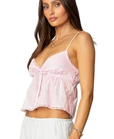 Edikted Women's Tillie Babydoll Tank Top