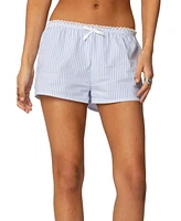 Edikted Women's Taryn Striped Shorts