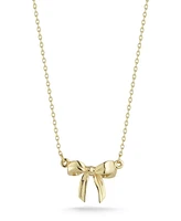Rachel Zoe Fine Jewelry 14K Gold Bow Necklace