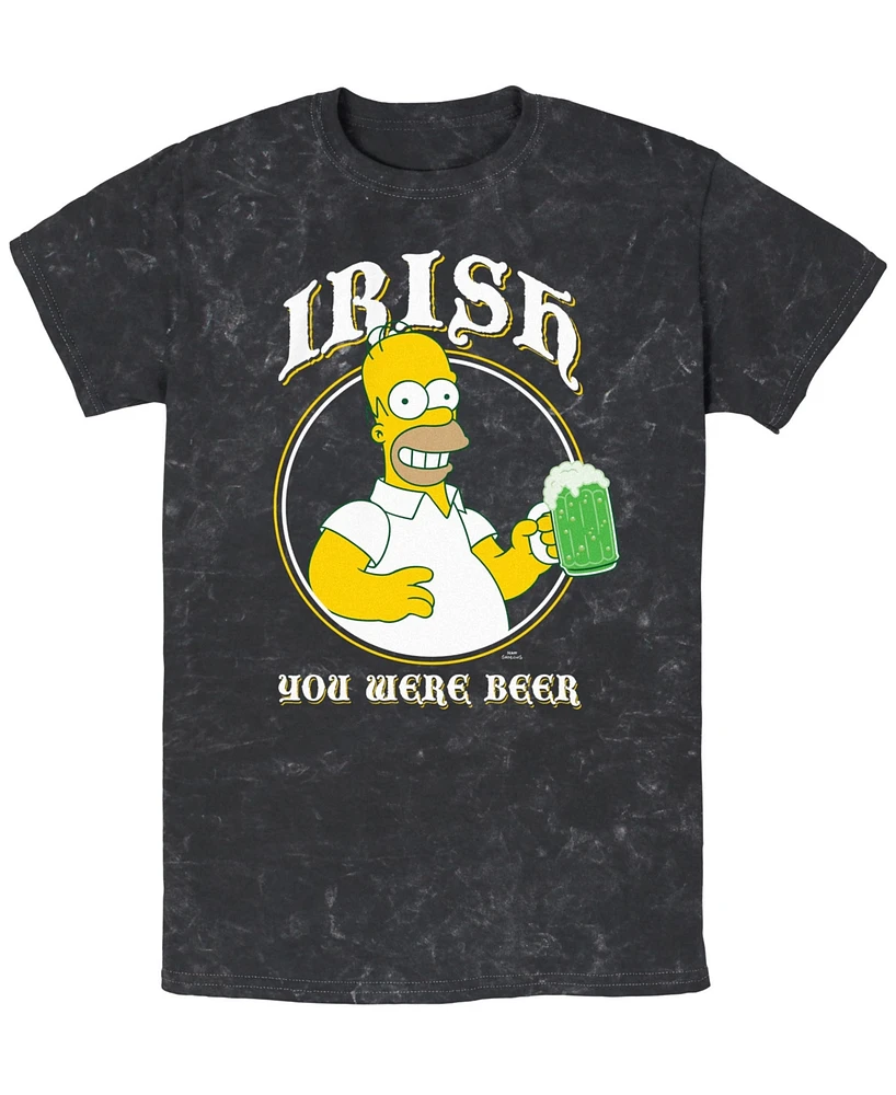 The Simpsons Men's Irish You Were Beer Short Sleeve T-Shirt