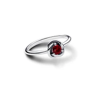 Pandora Sterling Silver Birthday Stone Circle Ring