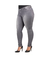 Poetic Justice Plus Curvy-Fit Midrise Skinny Jeans