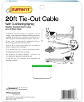 Tie Out Cable: 1700# Strength