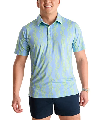 Chubbies Men's The Wavy Daze Performance Polo Shirt