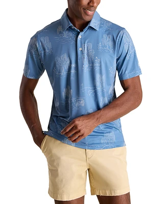 Chubbies Men's The Golf Course Willow Performance Polo Shirt