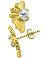 Giani Bernini Cubic Zirconia Fan Stud Earrings