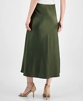 Anne Klein Women's Bias-Cut Flared Pull-On Skirt