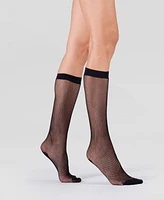 Lechery Women's Set of Two Fishnet Knee-highs