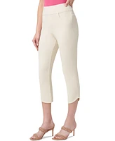 Hue Women's Game Changing Tulip-Hem Denim Capri Leggings
