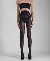 Lechery Women's Lustrous Silky Shiny 40 Denier Semi-Opaque High-Waist Pantyhose Tights SKU11003