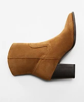Mango Women's Suede Leather Boots