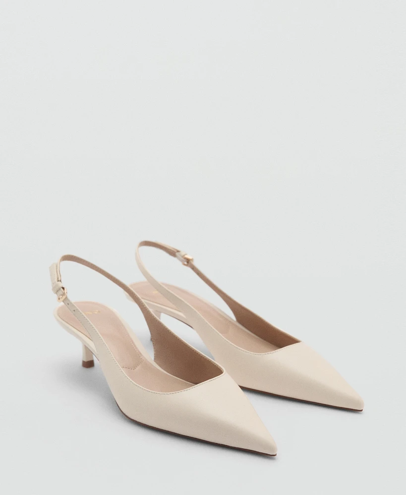 Mango Women's Heel Leather Shoes