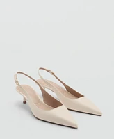 Mango Women's Heel Leather Shoes