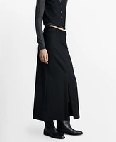 Mango Women's Pinstripe Suit Skirt