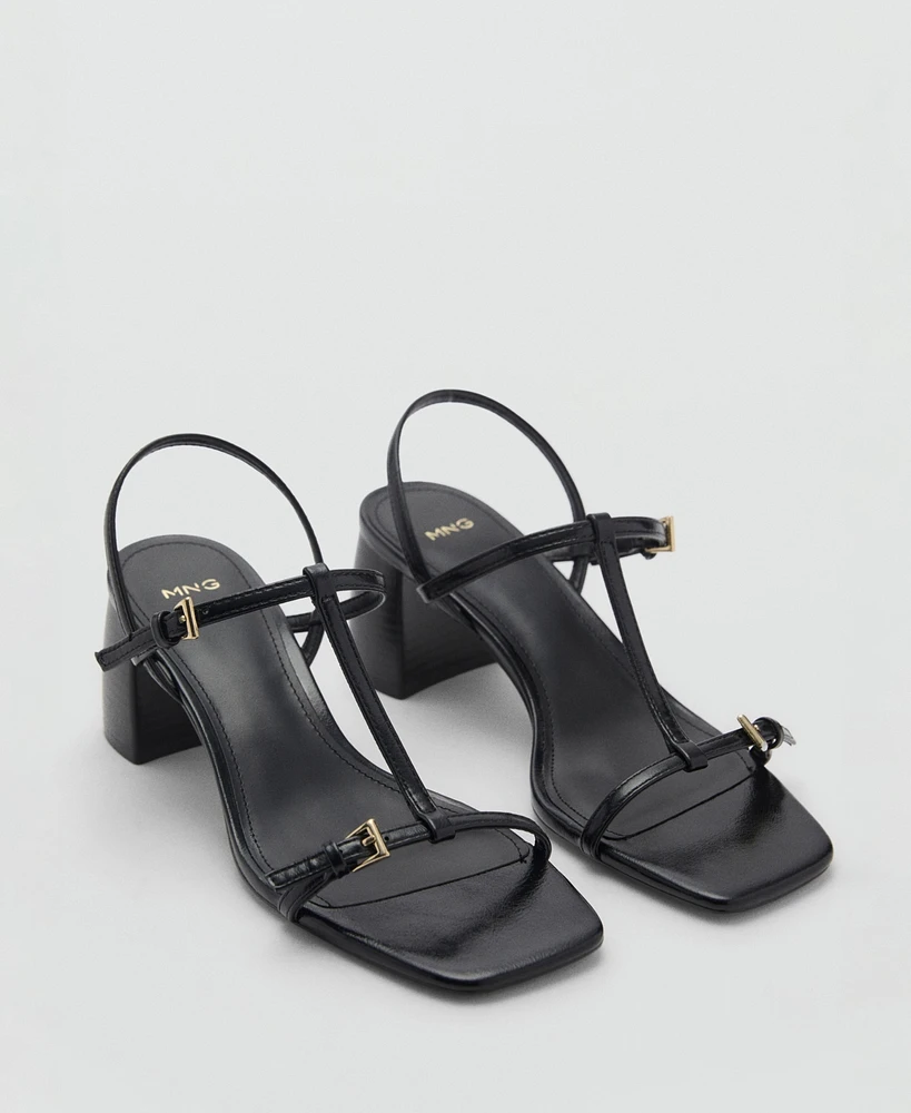Mango Women's Straps Heel Sandals
