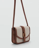 Mango Women's Flap Crossbody Bag